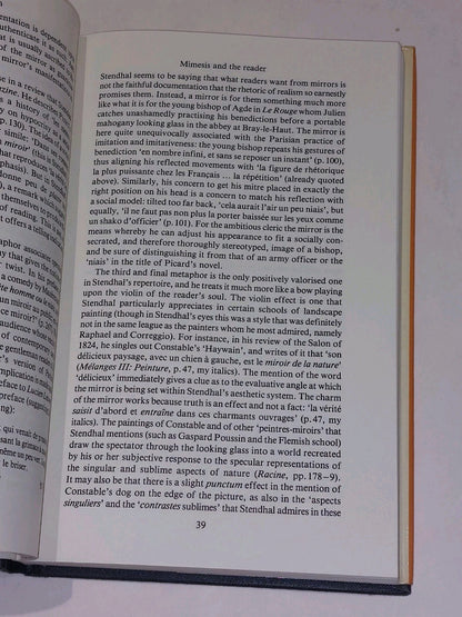 Reading Realism in Stendhal By Ann Jefferson (1988) Hb Book With Dustjacket6