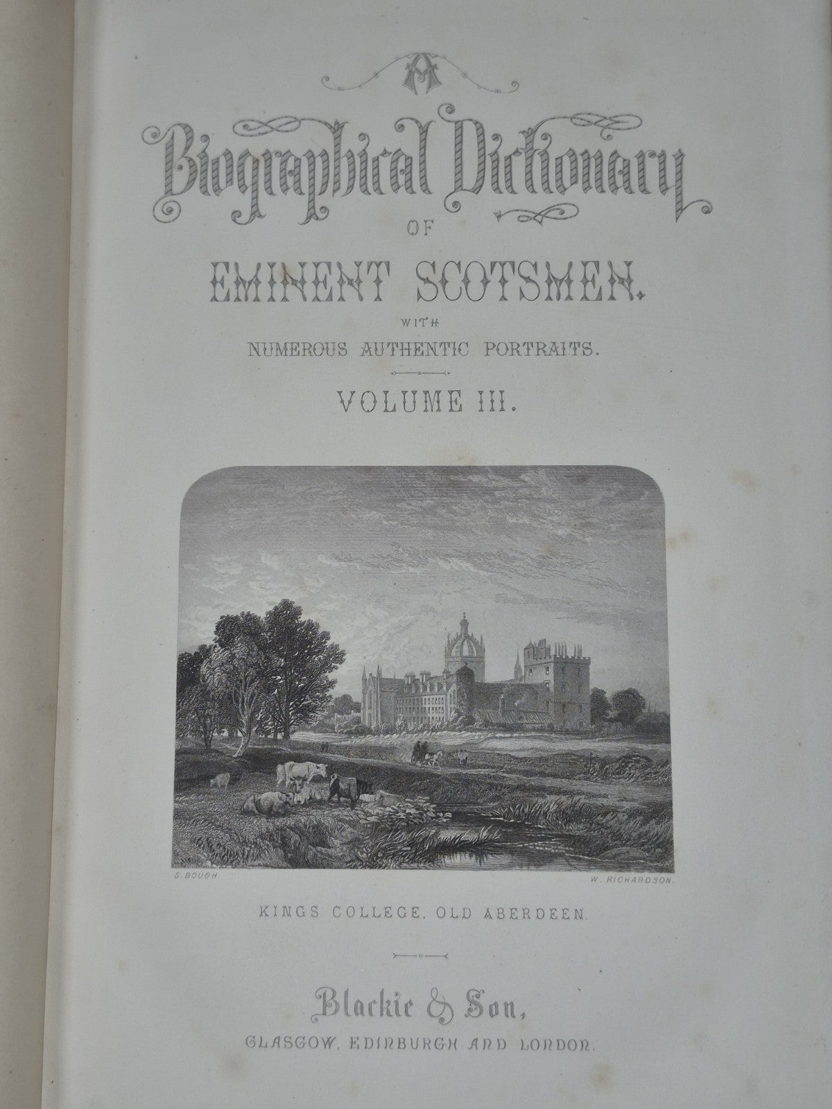 A Biographical Dictionary of Eminent Scotsmen Thomas Thomson 1868 Blackie8