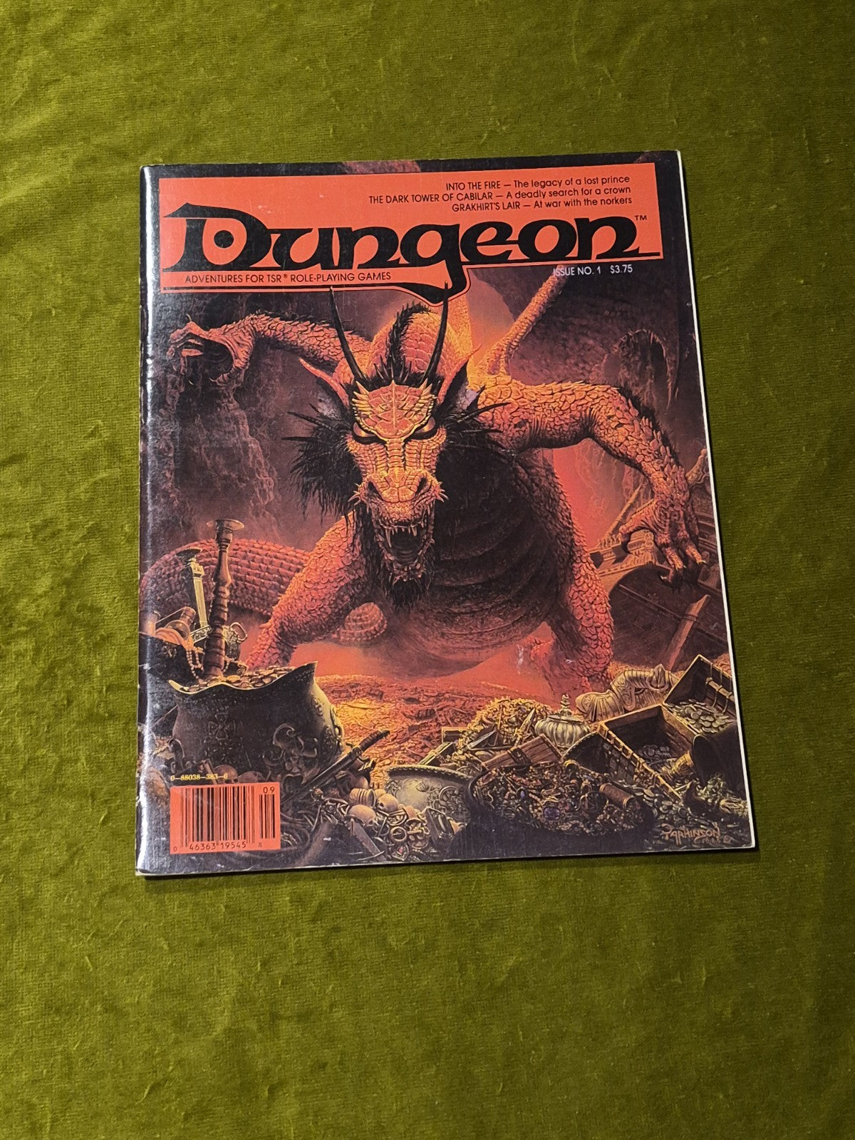 TSR Dungeon Magazine issue #1 featuring 6 adventures for AD&D0