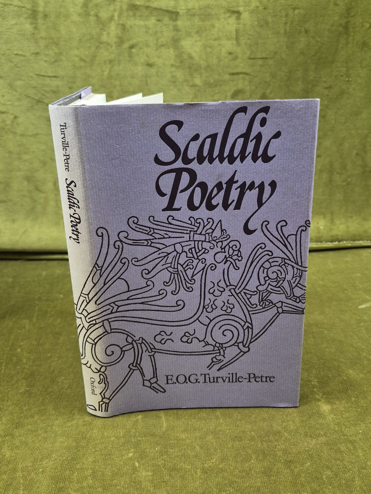 SCALDIC POETRY by Gabriel Turville-Petre, 1976 Oxford University Press 1st HB DJ0