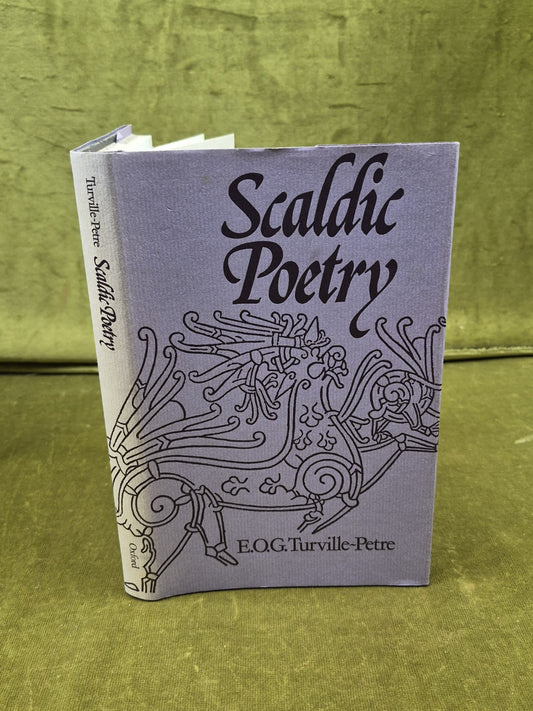 SCALDIC POETRY by Gabriel Turville-Petre, 1976 Oxford University Press 1st HB DJ0