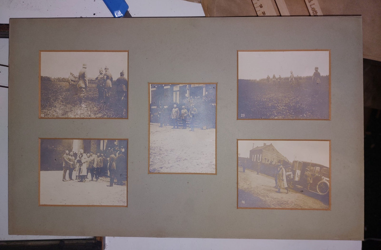 Original German WW1 PHOTOGRAPHS Kaiser Wilhelm II In Car & On Parade Inspection 13