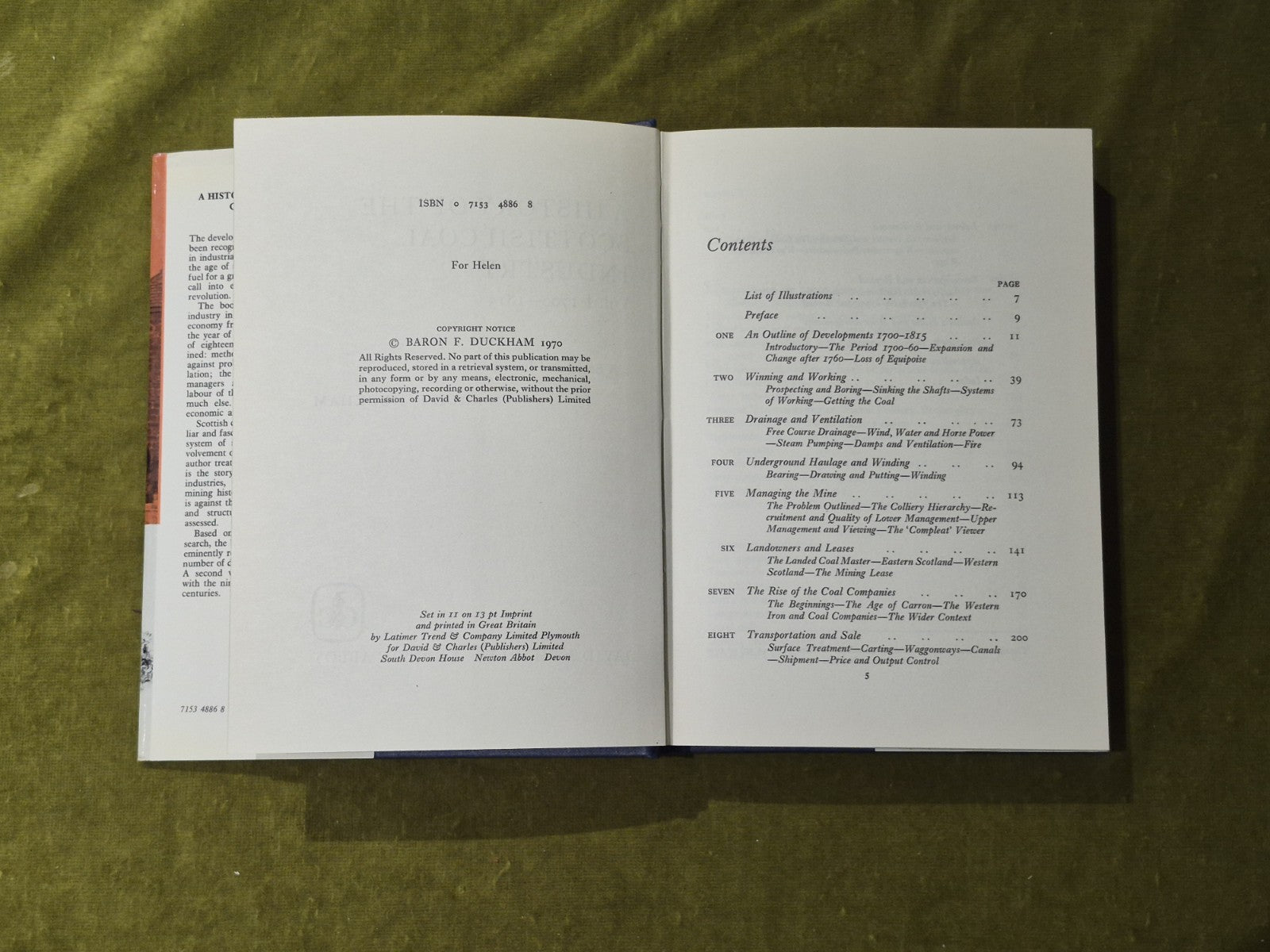 A History of the Scottish Coal Industry Vol 1 - Baron F Duckham , 1970 1st4