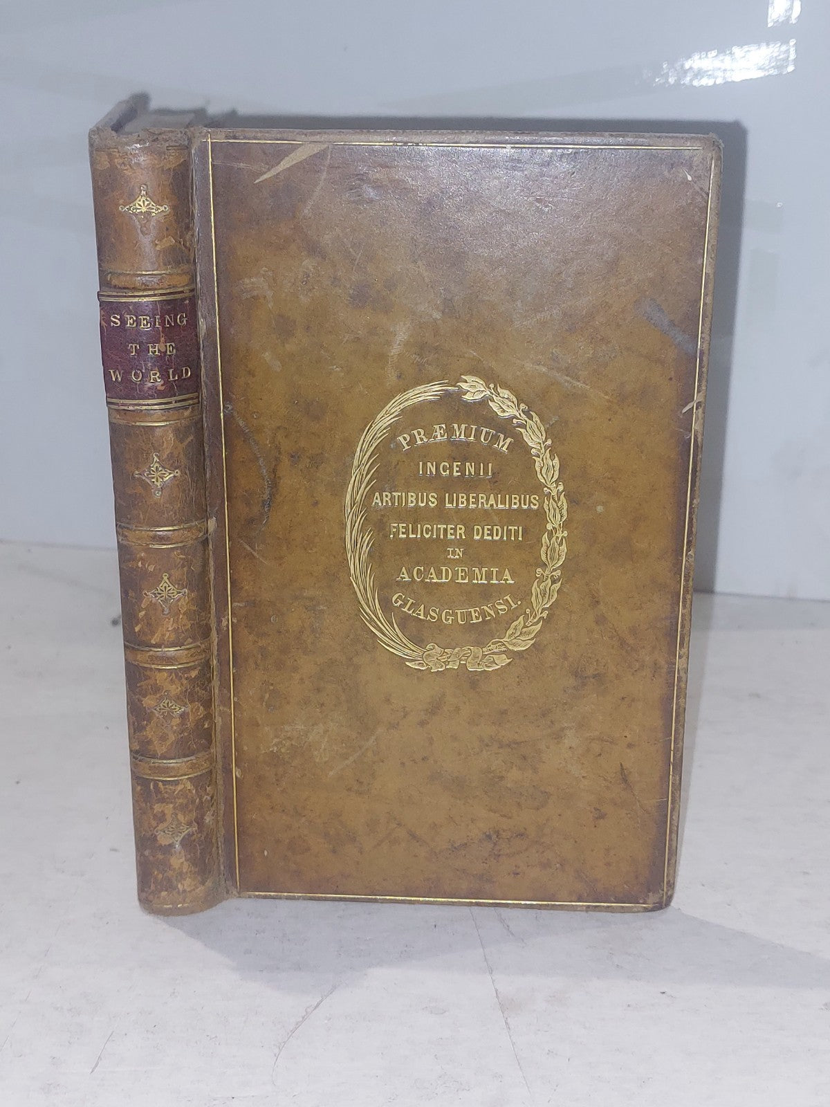 Seeing the World, a Young Sailor's Own Story By Charles Nordhoff, leather Book0