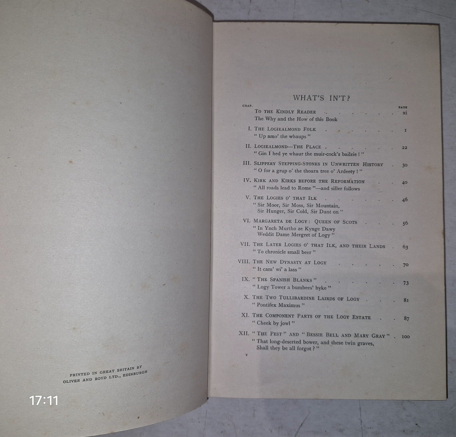 Logiealmond The Place And Its People By David M. Forrester. 1944 1st Edition.7