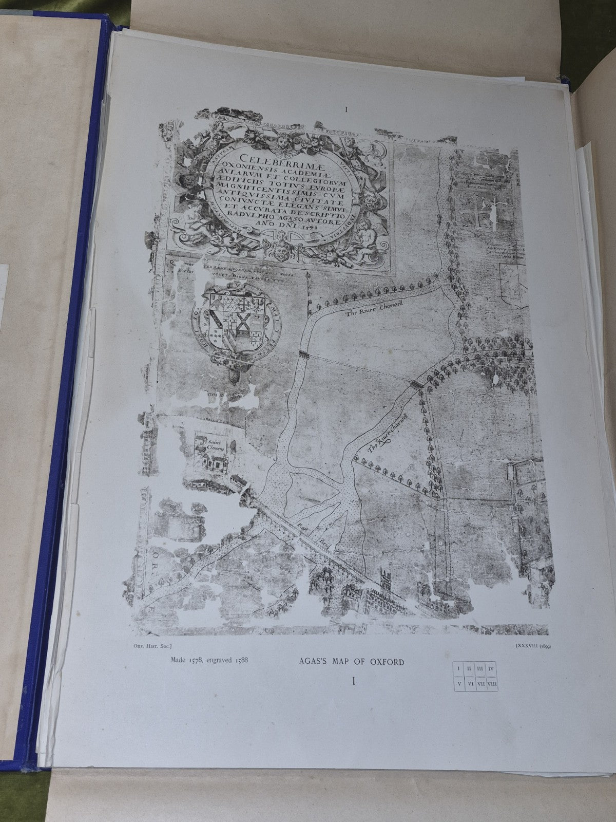 Oxford Historical Society 1899 Old Plans of Oxford Agas Whittlesey Hollar Loggan4