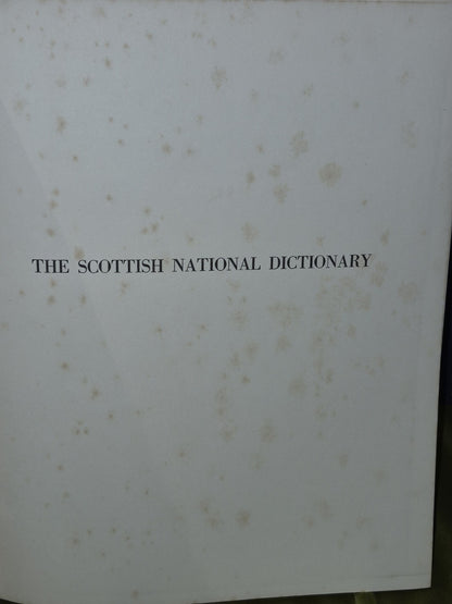 The Scottish National Dictionary (1941) William Grant Volumes 1-10 First Edition21