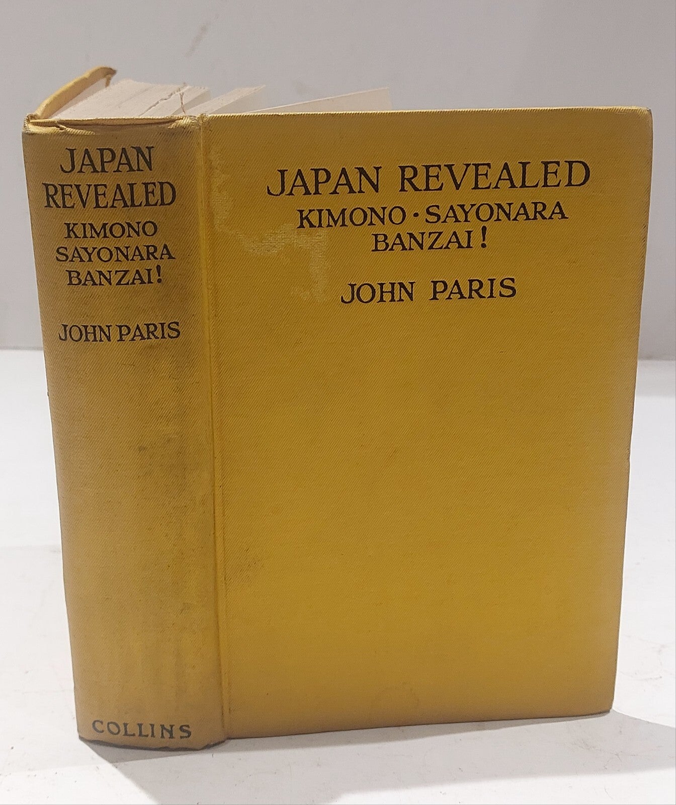 Japan Revealed By John Paris, 1st Edition, Collins Sons & Co0