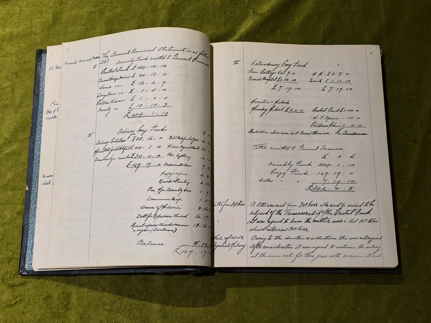 Deacon's Court Minute Book - Handwritten - Leswalt Parish 1923-19384