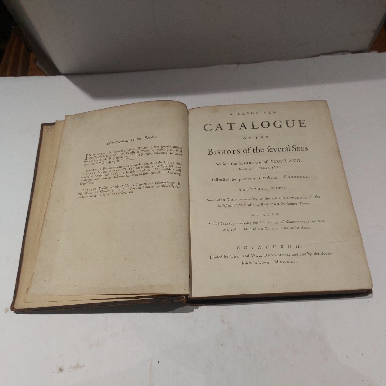 18th Century Catalogue: Bishops of the several Sees [...] Scotland, Keth (1755) 6