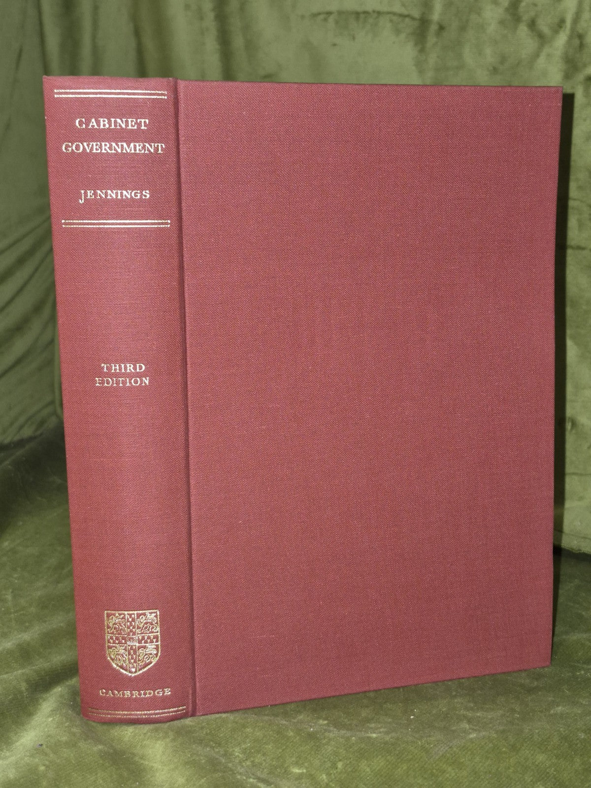 Cabinet Government Ivor Jennings Cambridge 1959 Third HB DJ2