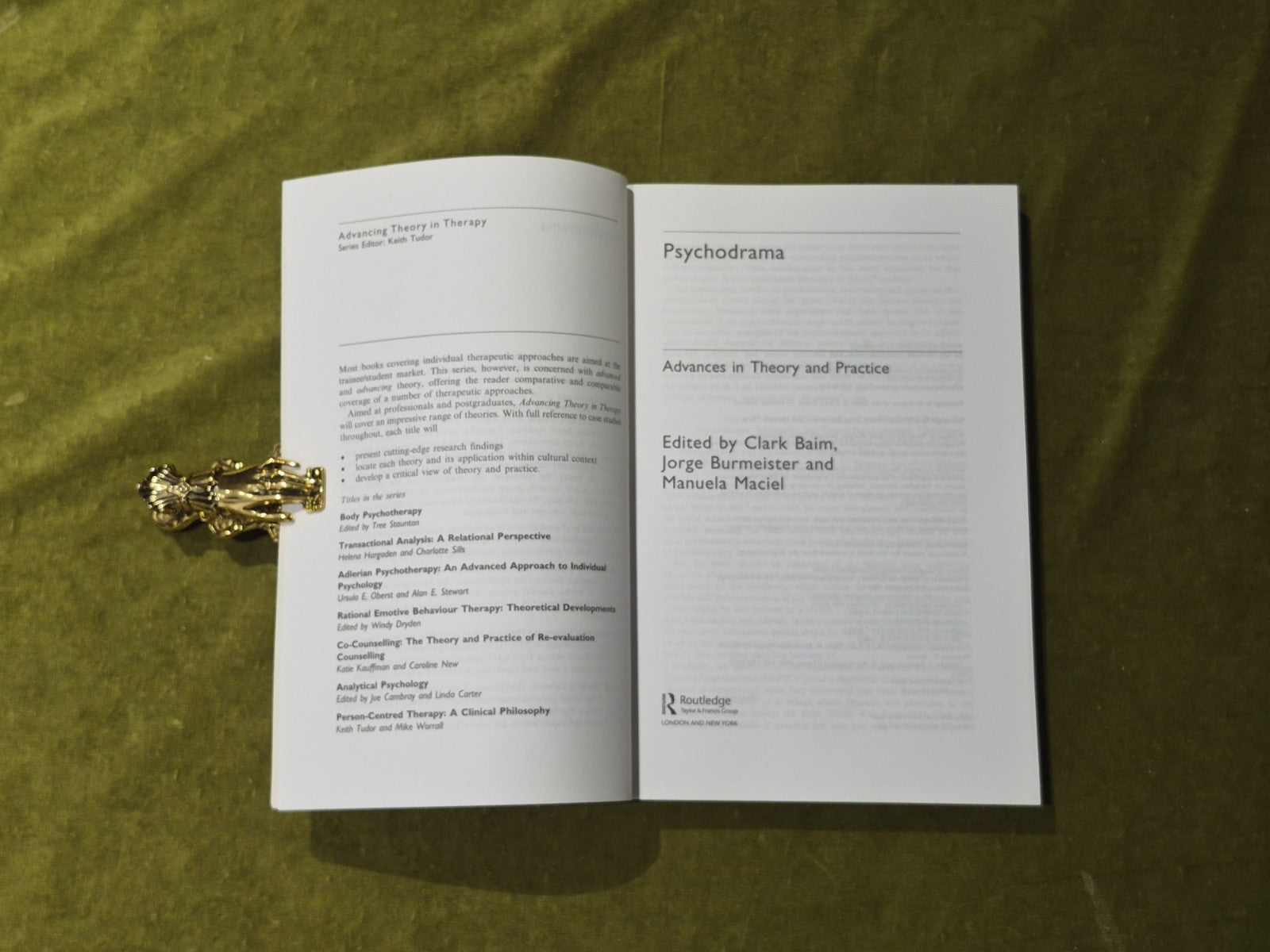Psychodrama : Advances in Theory and Practice -Baim , Burmeister , Maciel 20073