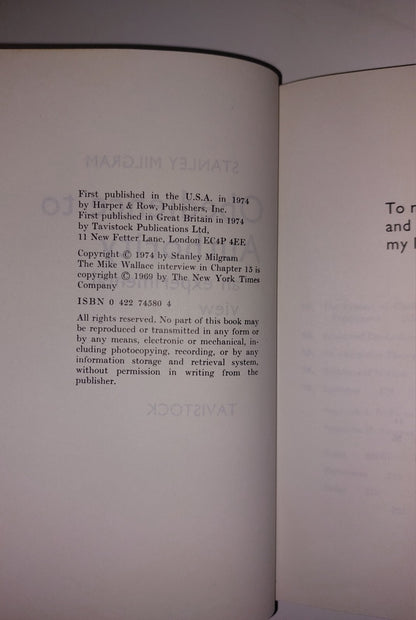 Obedience To Authority By Stanley Milgram (1974) Book4