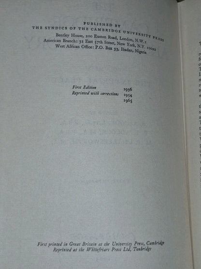 The Cambridge Ancient History (1966) Volumes X XI, 10 and 118