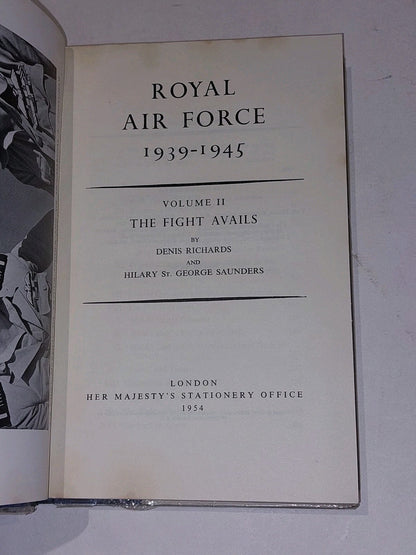 Royal Air Force 1939-1945 [3 Vol Set] Denis Richards & Hilary Saunders RAF Books4