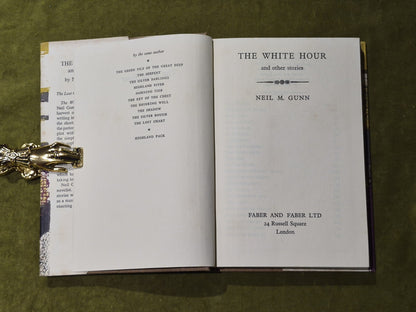 The White Hour - Neil M Gunn - 1950 1st Ed Faber & Faber HB DJ VGC5