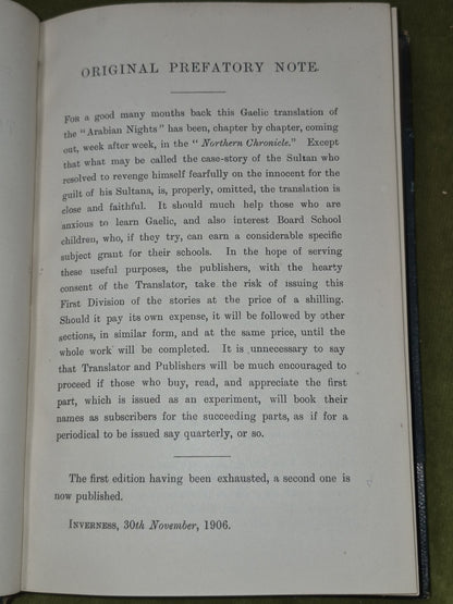 Sgeulachdan Arabianach 1906 Arabian Nights Gaelic Complete5