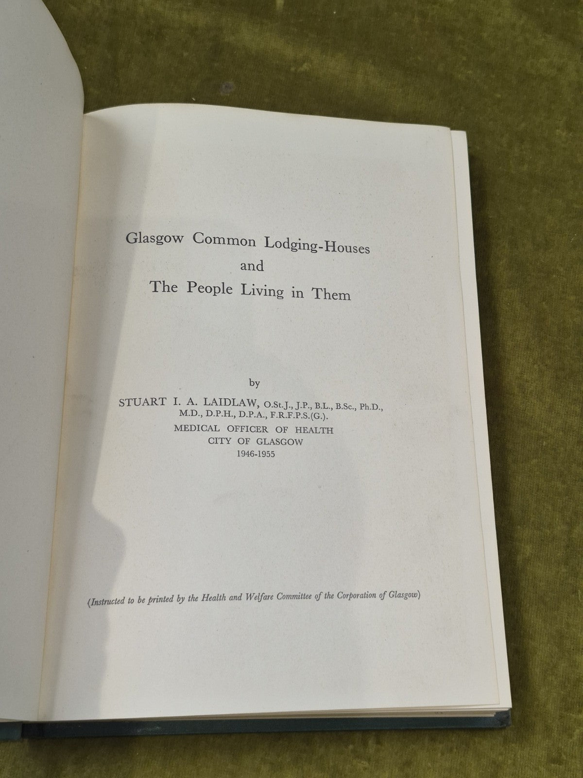 GLASGOW COMMON LODGING HOUSES AND THE PEOPLE LIVING IN THEM, LAIDLAW2