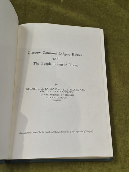 GLASGOW COMMON LODGING HOUSES AND THE PEOPLE LIVING IN THEM, LAIDLAW2