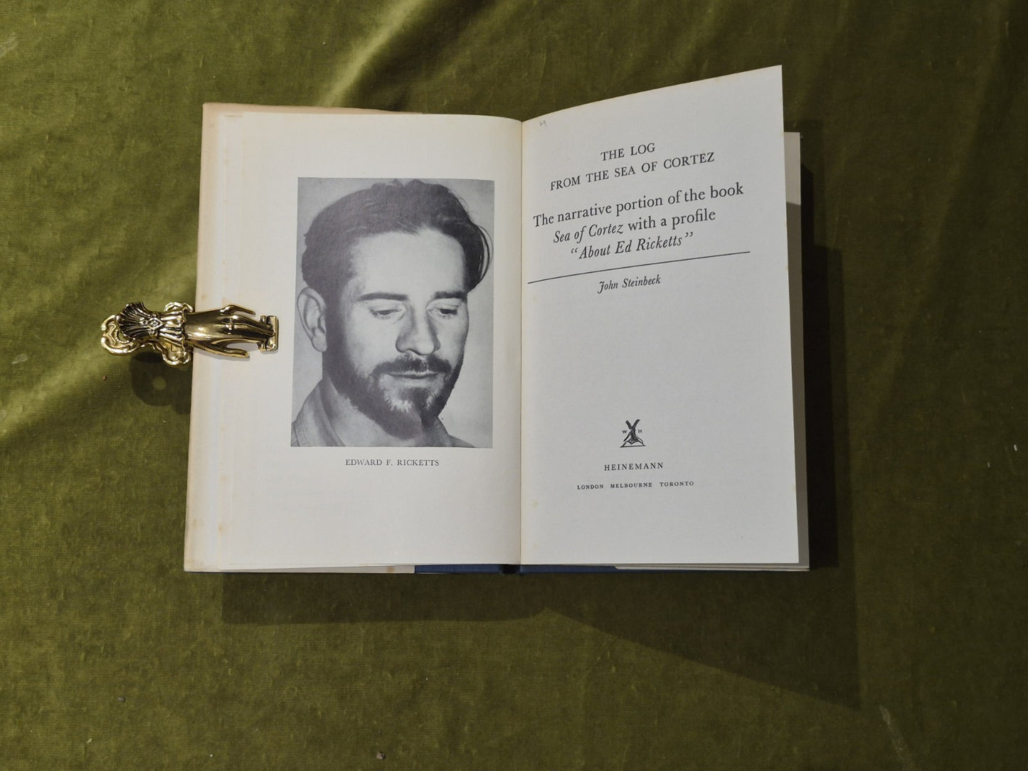 The Log from the Sea of Cortez - John Steinbeck 1st UK Ed H BDJ 19585