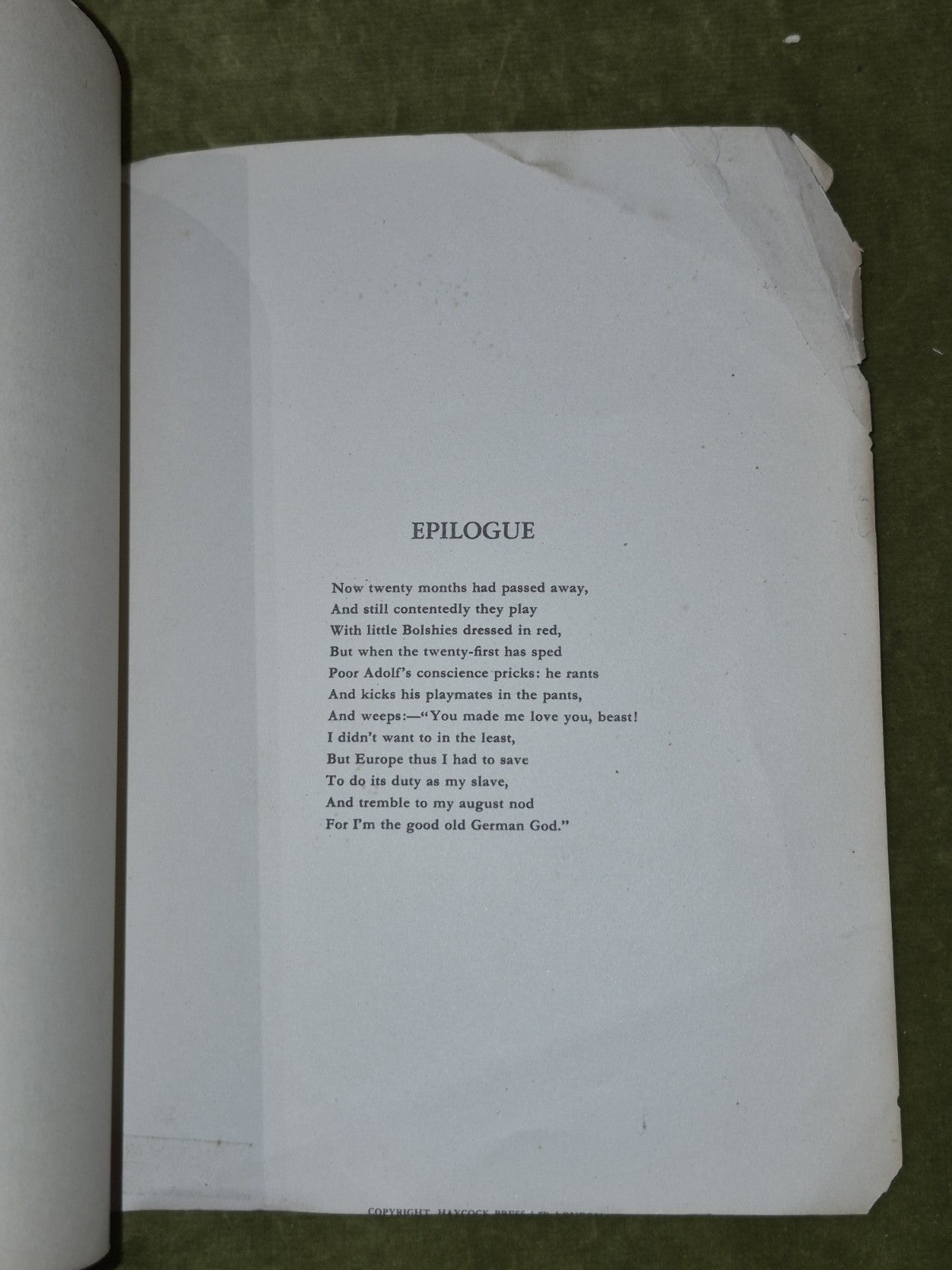 Struwwelhitler A Nazi Story Book. A parody on the original Struwwelpeter6