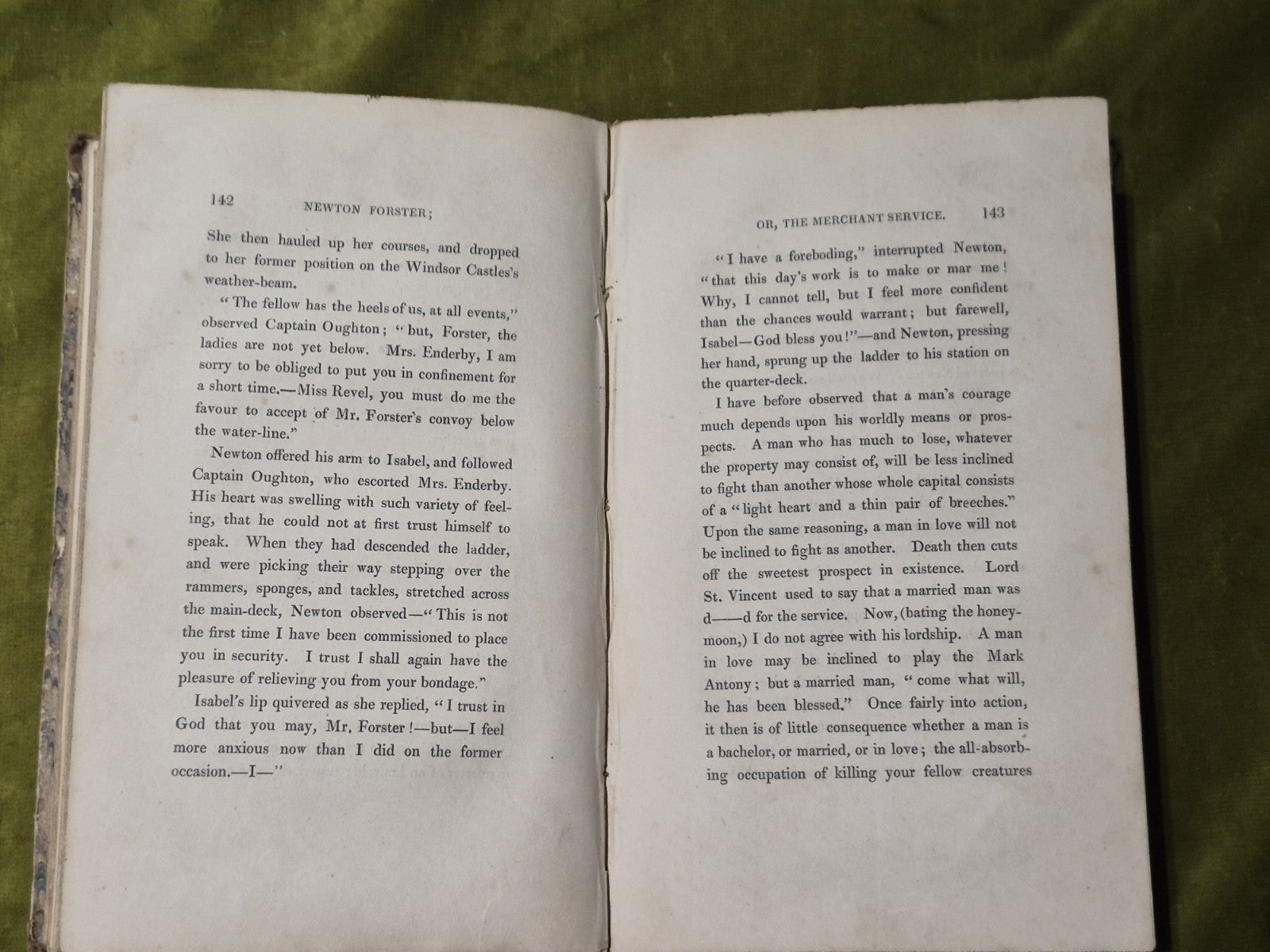 Captain Frederick  : NEWTON FORSTER or The Merchant Service in 3 volumes 183814