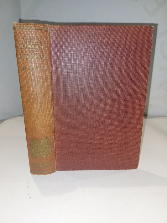Kant's Metaphysic of Experience - H. J. Paton [Volume 1] 1936 1st Ed Hb Book0