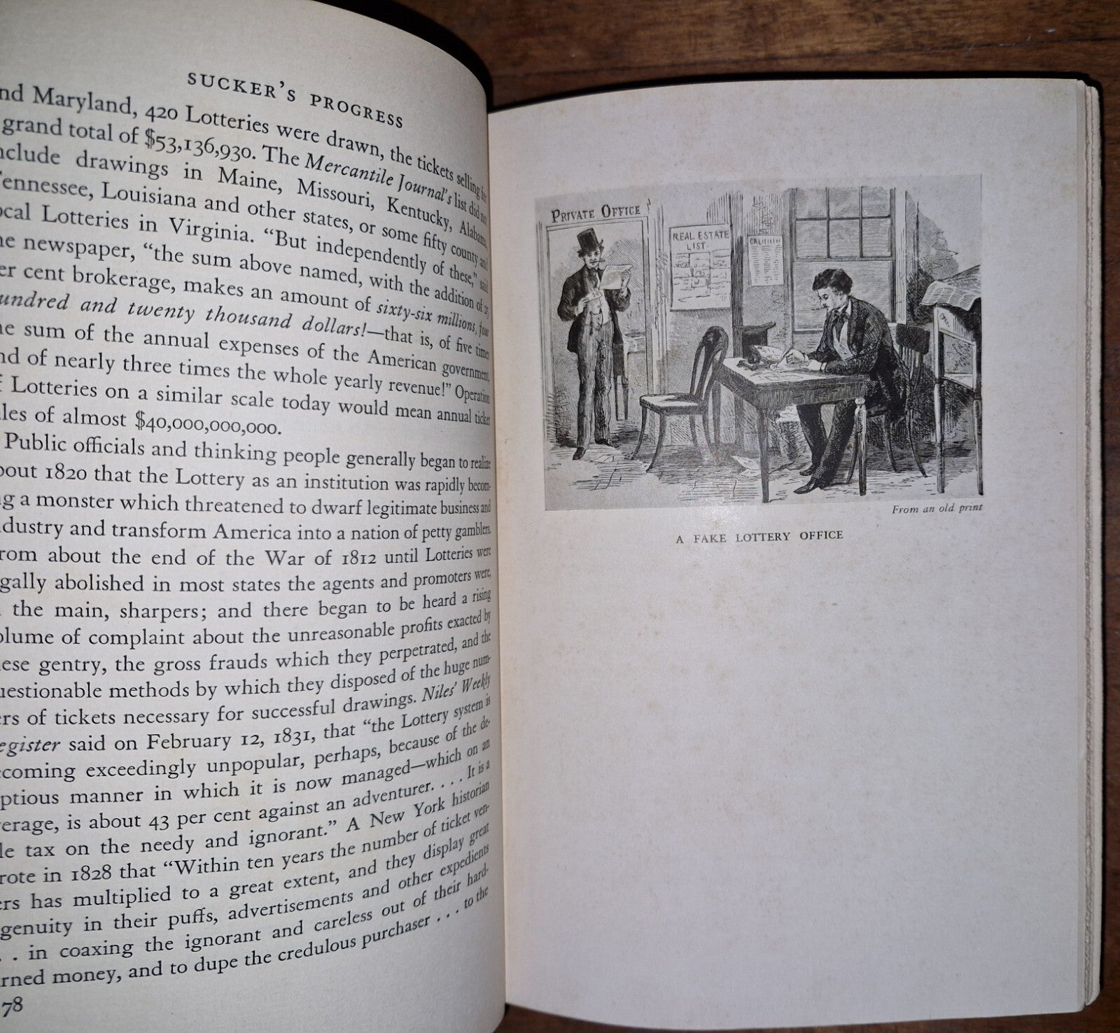 SUCKER'S PROGRESS by Herbert Asbury - 1938 Hardcover First Edition Illustrated 11