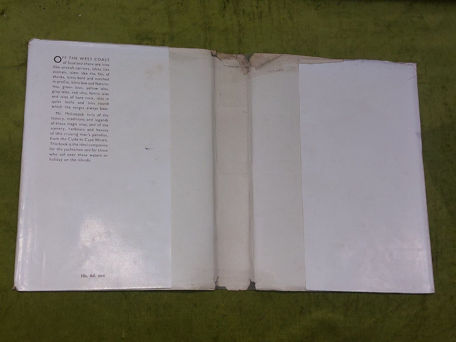 West Coast Cruising John McLintock (1938) 1st Edition HB DJ4