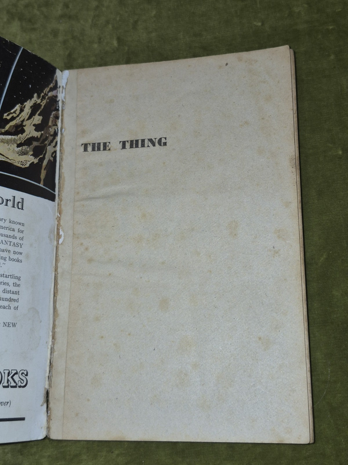 The Thing from Another World - John W Campbell Jnr - Cherry Tree London4