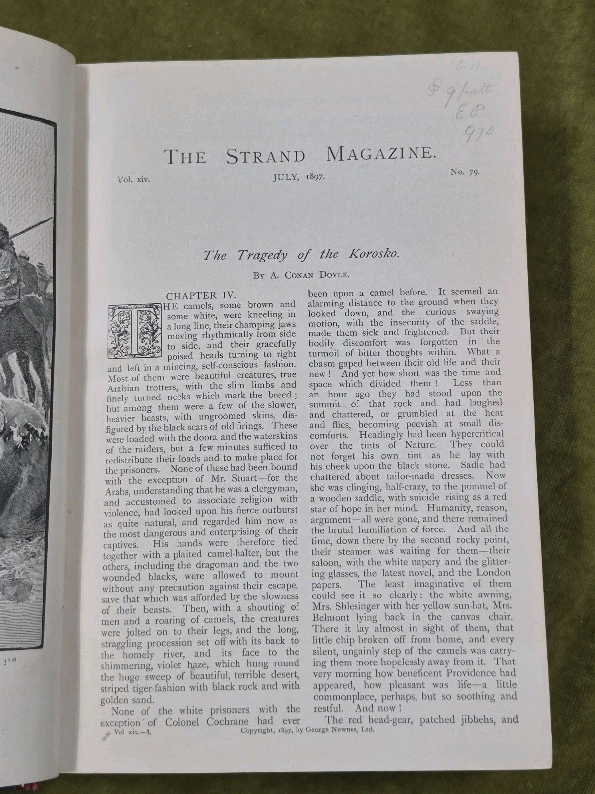 1897 The Strand Magazine Arthur Conan Doyle Tragedy of Korosko Vol 14 XIV 1897.26
