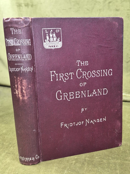 The First Crossing of Greenland Longmans Fridtjof Nansen 1897 New Edition0