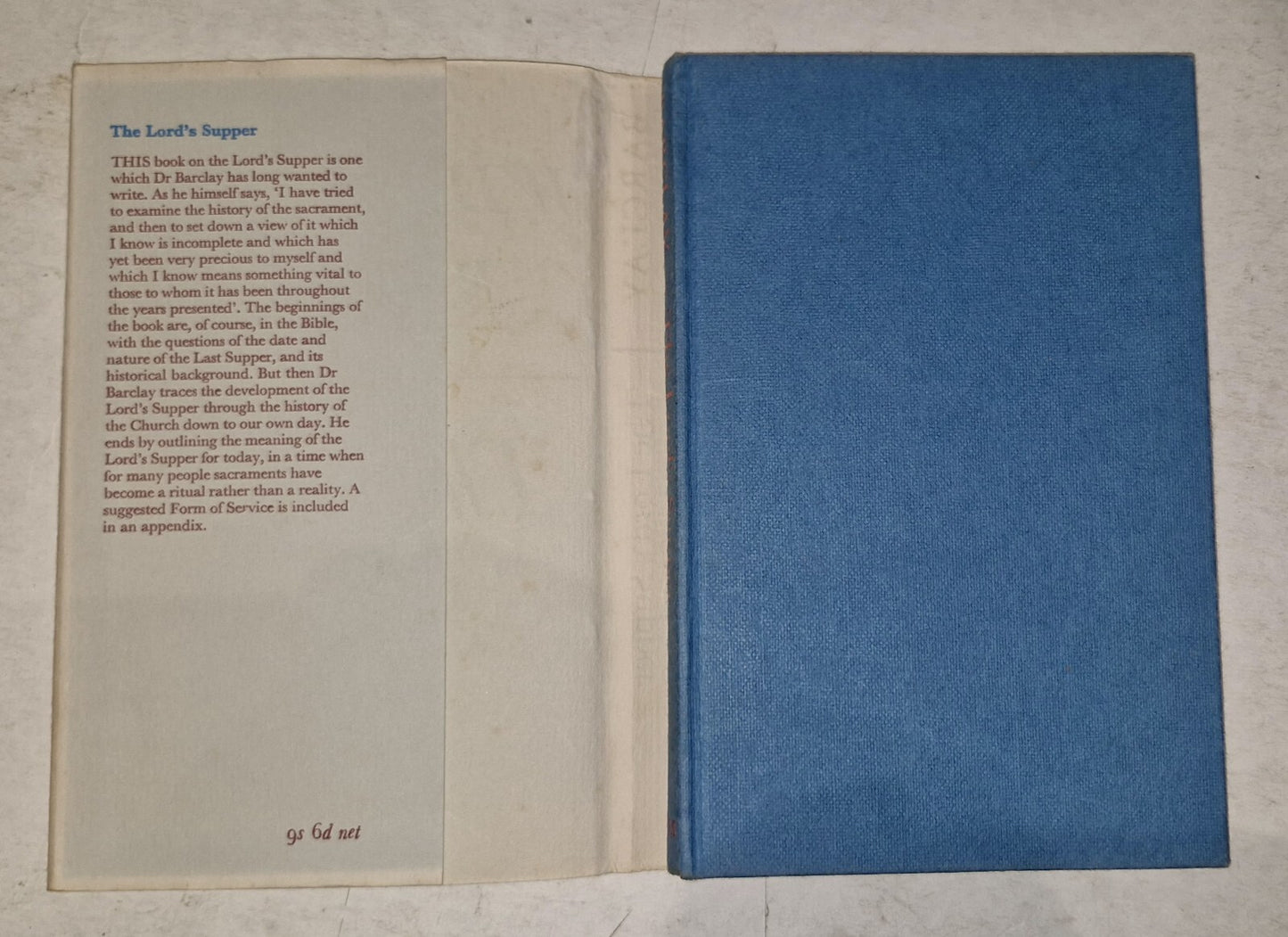William Barclay The Lord's Supper Hardback First Edition 1967 With Dustjacket3