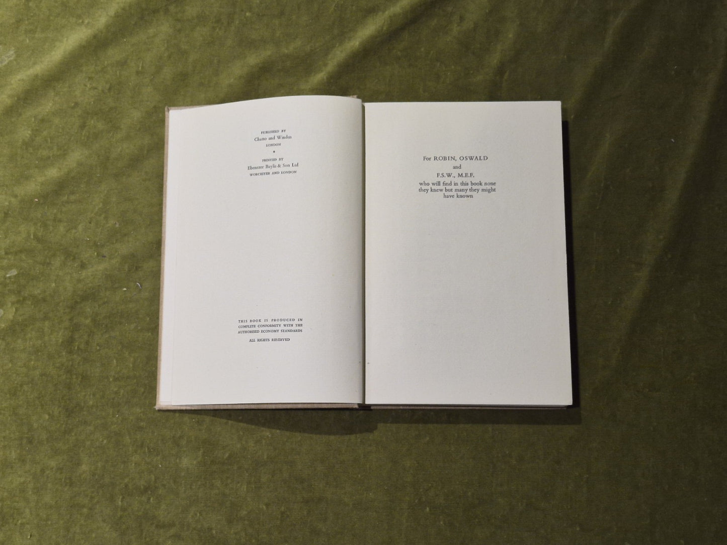 Arabesque By Geoffrey Household SIGNED, Chatto & Windus 1st HB 19485