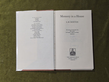 Memory in a House by L. M. Boston - The Bodley Head 19734