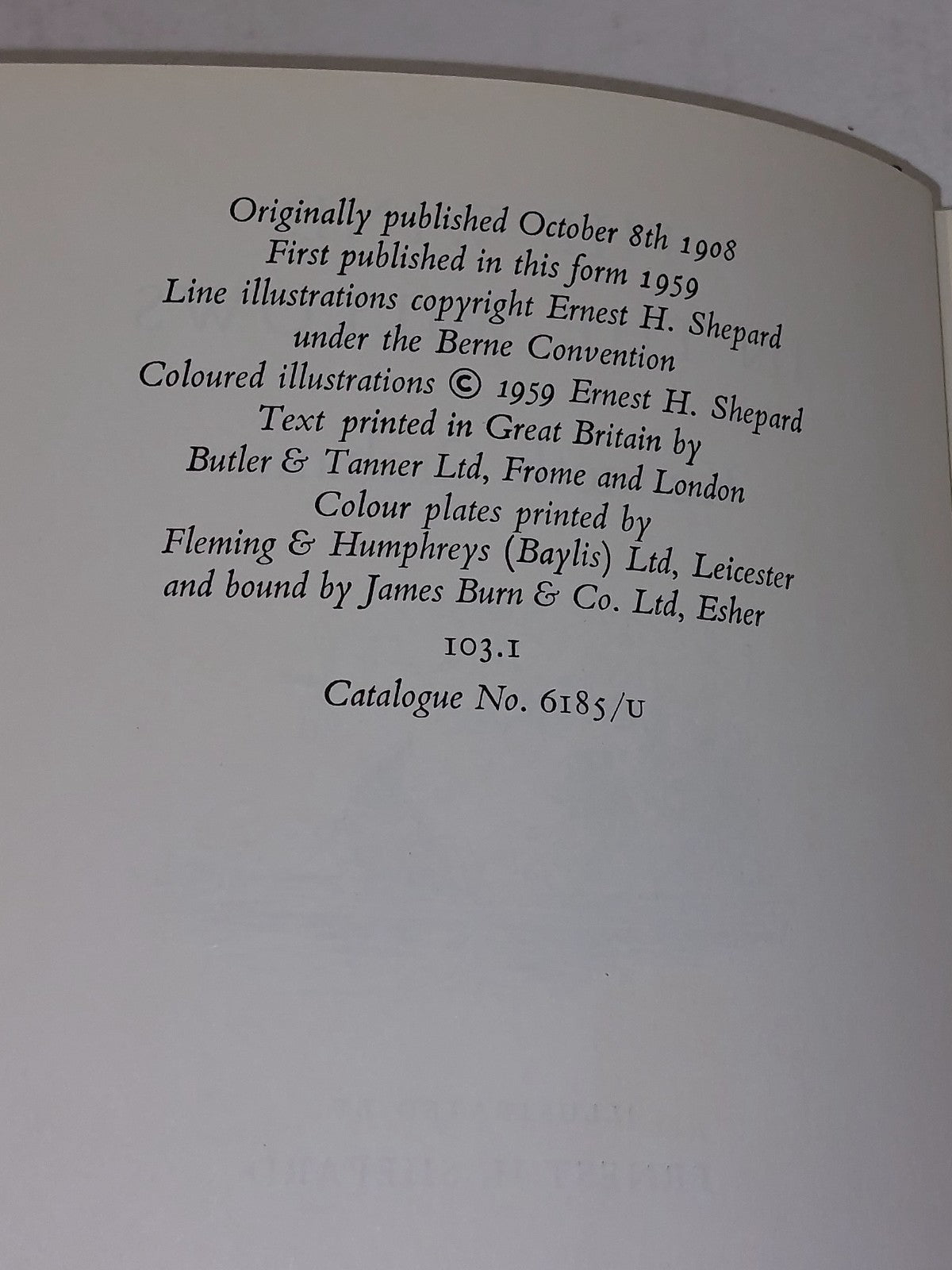 The Wind In The Willows Kenneth Grahame 1st Colour Edition Ernest H Shepard 19595