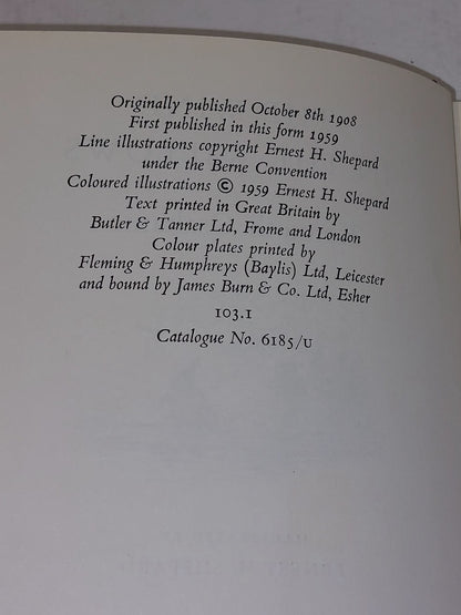 The Wind In The Willows Kenneth Grahame 1st Colour Edition Ernest H Shepard 19595