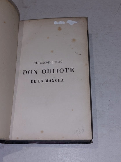 El Ingenioso Hidalgo Don Quijote De La Mancha (1864) Libreria De Carlos Hingray3
