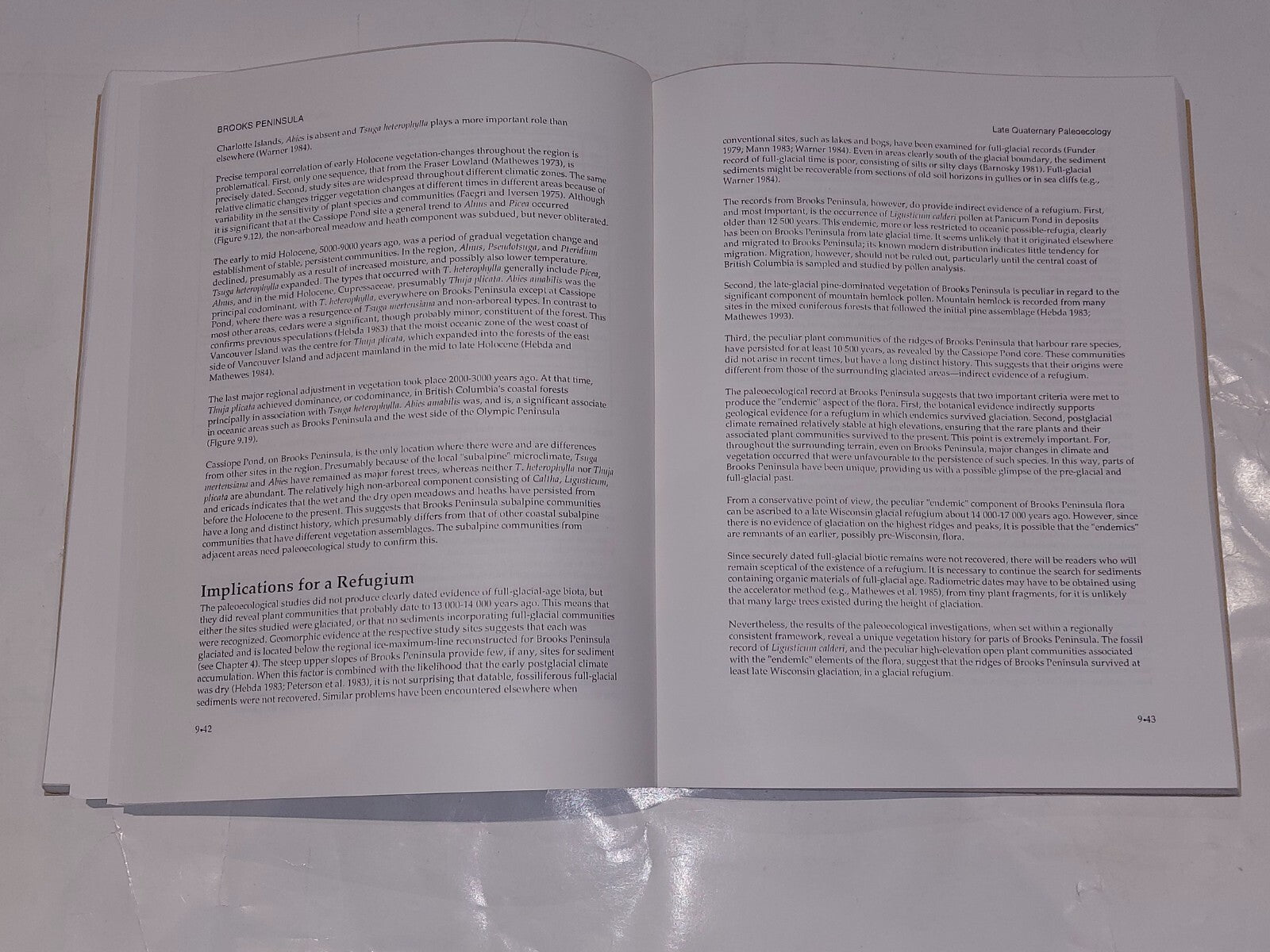 Brooks Peninsula: Ice Age Refugium on Vancouver Island (1997) Softback Book2