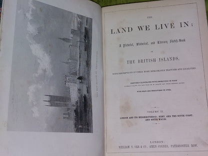 The Land We Live In: Pictorial Sketch Book Of British Islands. 1850 3 Volume Set10