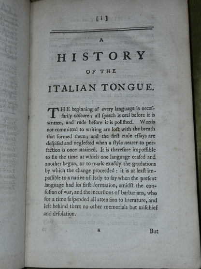 The Italian Library: An Account (1757) Guiseppe Baretti6