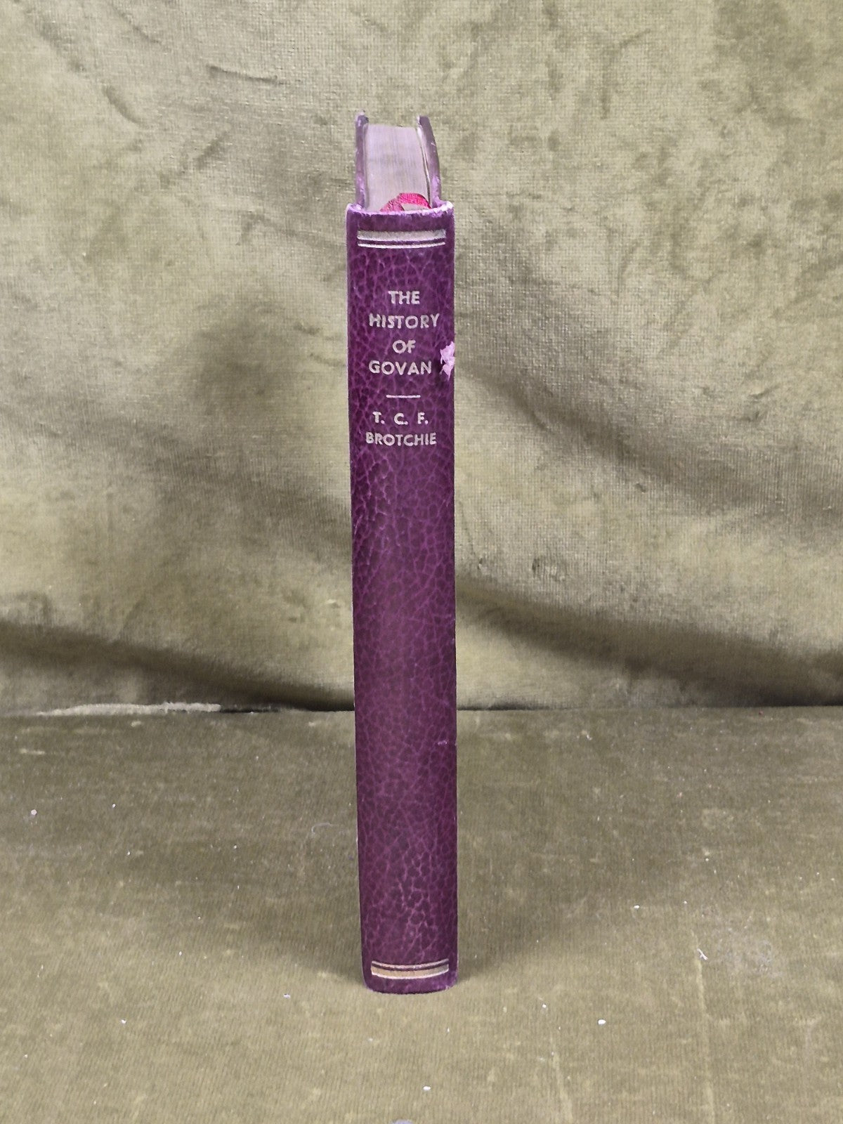 The History of Govan - T C F Brotchie , Old Govan Club , 1938 Gilted Leather2