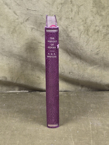 The History of Govan - T C F Brotchie , Old Govan Club , 1938 Gilted Leather2