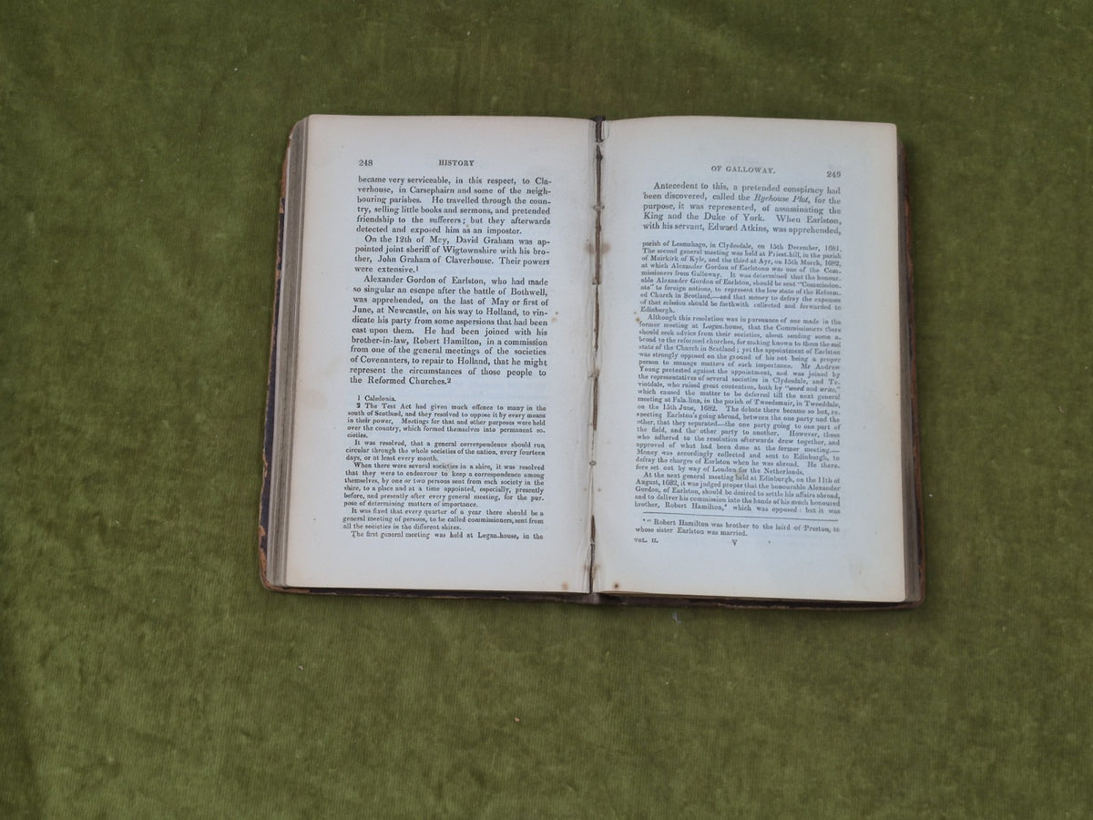 The History of Galloway from the Earliest Period to the Present Time 1841 Ex Lib5