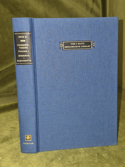 Pius II Commentaries Vol 1 Books I-II  Harvard HC 20033