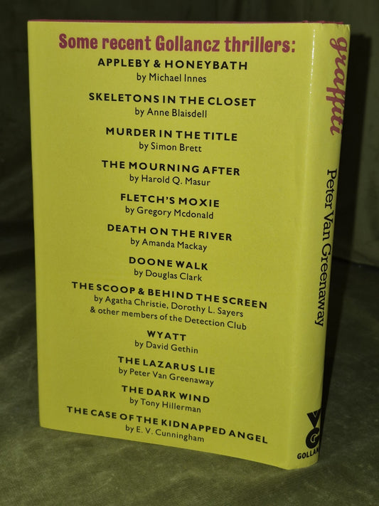 Peter Van Greenaway - Graffiti -1983 - First Edition Ex-Library1