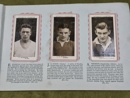 Scottish Footballers Mitchell Cigarette 1934-5 Collectible Cards Album17