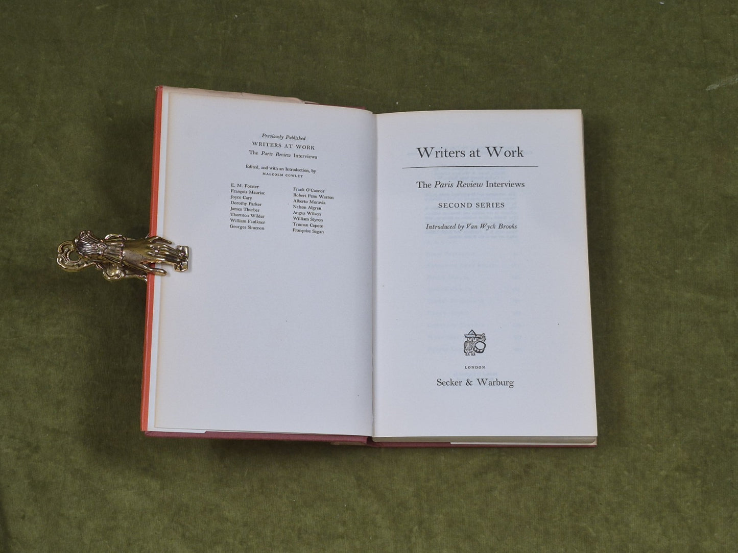 Writers at Work: The Paris Review Interviews, Second Series - Brooks, Van Wyck4