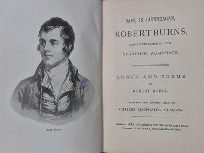 Dain Is Luinneagan Charles Macphater Robert Burns Songs and Poems 4