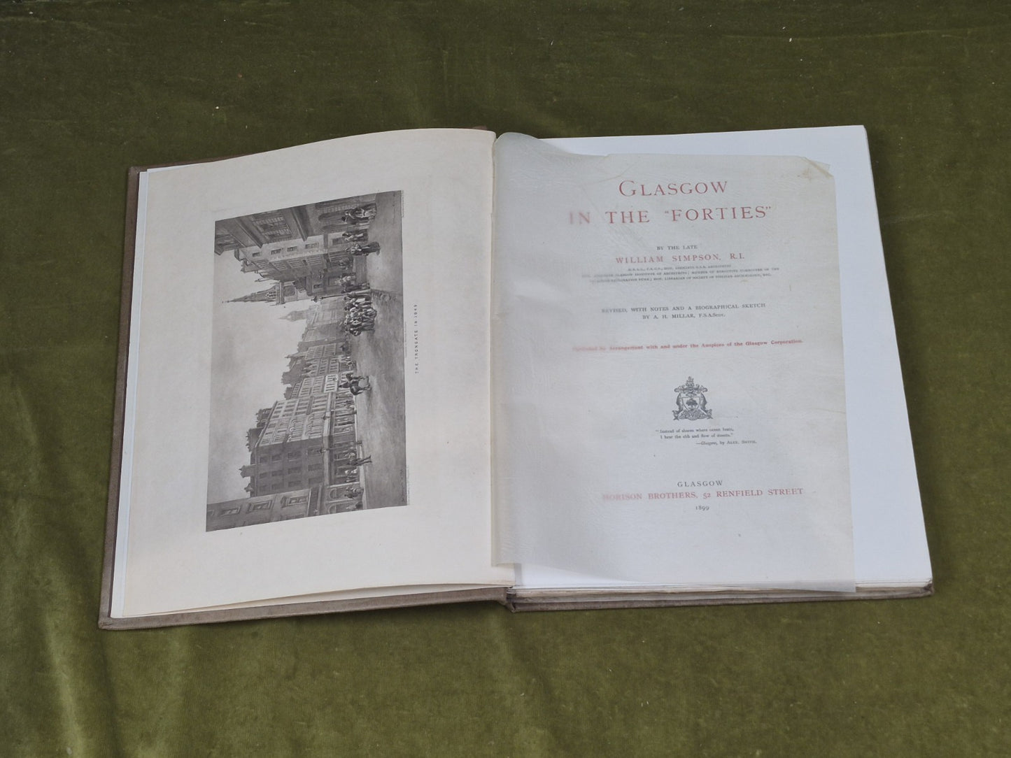 Glasgow in the Forties - William Simpson , Morison Brothers 1899 6